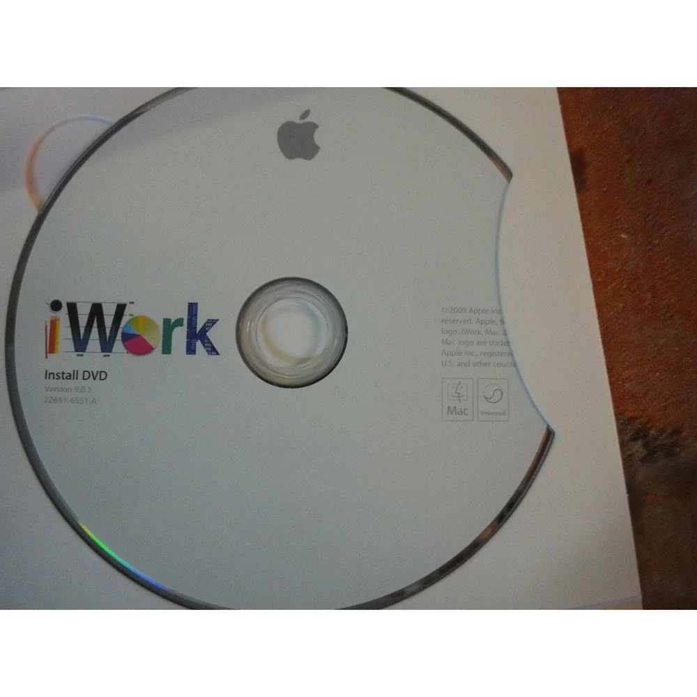 iWork retail Page numbers keynotes 09 for mac mb942z/a‎ Disk CD software